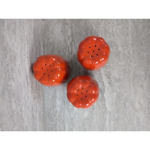 Vintage Maruhon Ware Tomato Salt & Pepper Set w/ Sugar Canisters - Picture 7 of 8